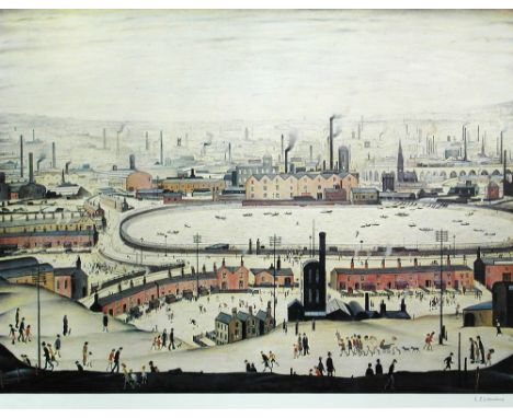 § Laurence Stephen Lowry, RA (British, 1887-1976) The Pond signed lower right in pencil "L S Lowry" with Fine Art Trade Guild