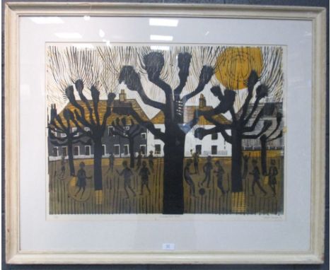 § Robert Tavener, RE (British, 1920-2004) Pollarded trees, No. 4 signed and dated lower right "Robert Tavener '66" and number
