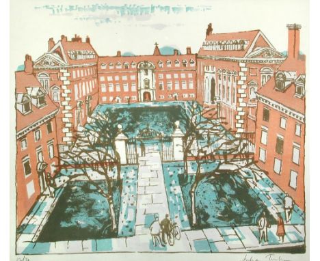 § Julian Trevelyan, RA (British, 1910-1988) St Catherine's College, Cambridge signed lower right "Julian Trevelyan" and numbe