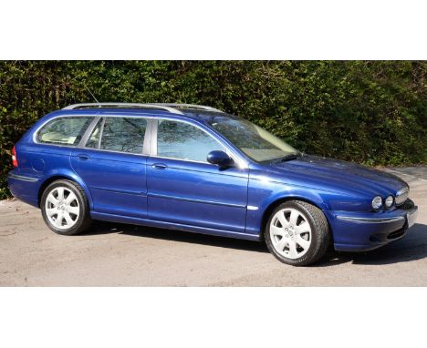 2004 low mileage Jaguar X-Type SE AWD estate, 2967 cc, petrol engine, automatic transmission, blue, cream leather interior, t