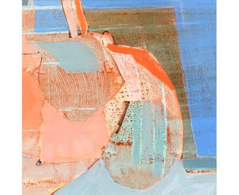 Doreen Lowe (1932-2016) - Abstract Studies, a set of four, inscribed to verso, mixed media on paper, 20.5 x 20cm, (4)  Good c