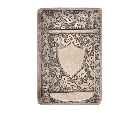 A Victorian silver snuff box, of slightly curved rectangular shape, 37 x 59mm, by Rolason Bros, Birmingham 1899, 1oz 3dwt  Go