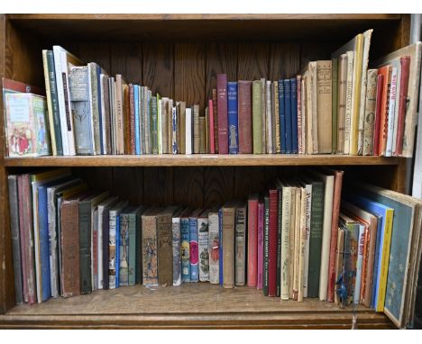 Children's Books. Two shelves, 19th c and later, including&nbsp;Barrie (J.M.) &amp; Bedford (F.D., illustrator), Peter and We