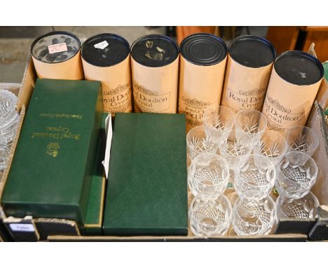 Miscellaneous Waterford, Royal Doulton and other crystal drinking glass, mostly boxed  