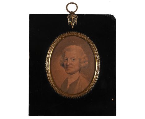 English School, late 18th/early 19th century - Portrait of a Gentleman, head-and-shoulders length, wearing a wig and white st