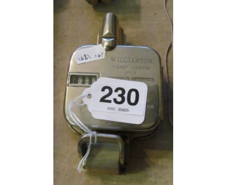 A Williamson Ticket Printer for Tramways, Omnibuses 26638 Railway