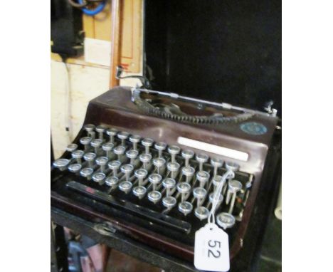 An Invicta typewriter