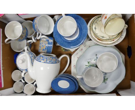 A mixed collection of items to include: British Home Stores Seville patterned tea ware, Royal Worcester Herbs patterned fruit