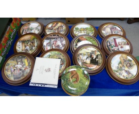 Royal Doulton  First Issue Susan Neale's  Old Country Crafts Plates: together with Royal Worcester Equine Theme Wall plates(1