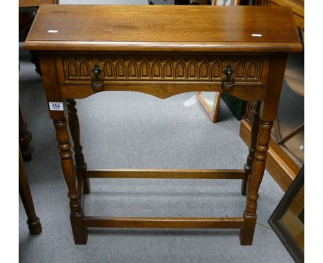 Light Oak Priory Type Hall Table: