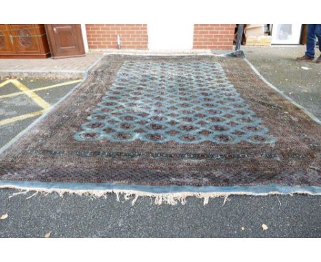 Very Large Bokhara Patterned Carpet: