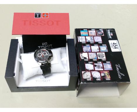 Tissot T-race gentleman's chronograph wristwatch: with original box and papers.