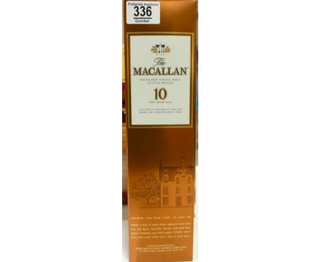 Boxed The Macallan 10 Year Old Scotch Whiskey 70cl: