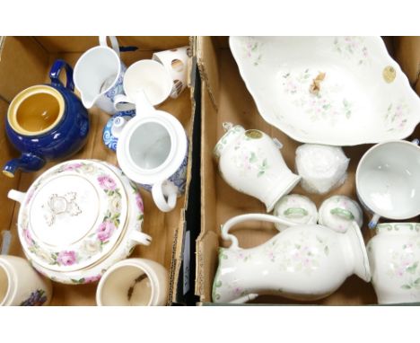 A mixed collection of items to include: Royal Worcester Floral Decorated Tureen, Royal Winton Floral Items, Royal Worcester E