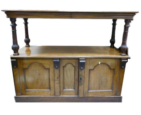 Victorian Mahogany Buffet Sideboard: Width 52cm, length 140cm and height 113cm