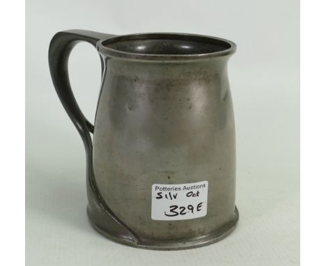 A Tudric for Libery &amp; Co: pewter tankard, height 12.5cm ( dent noted to body)