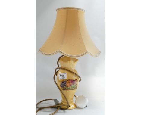 Aynsley Orchard Gold Lampbase: height inc shade 42cm