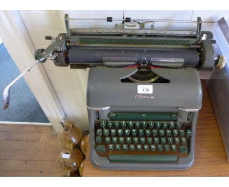 A vintage Olympia typewriter 