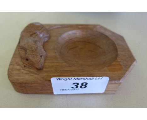 A Robert Mouseman Thompson ashtray 