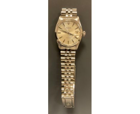 Rolex - 6466 Oysterdate Precision, 30mm stainless steel case, sun burst dial, arrow and baton registers, centre seconds, date
