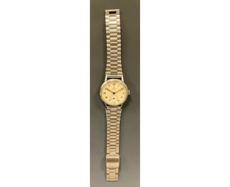 Rolex Tudor - stainless steel cased wristwatch, textured silver dial, Arabic numerals, minute track, subsidiary seconds, lumi