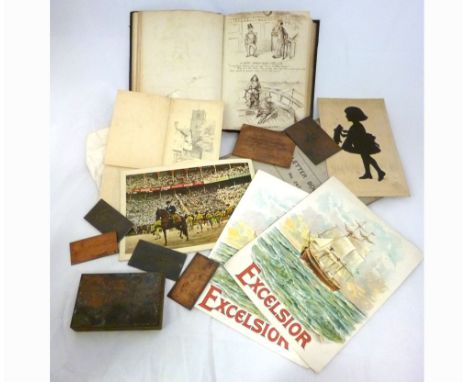 Packet assorted ephemera including an Inland Revenue MS book circa 1907 concerning brewing of beer and associated legislation
