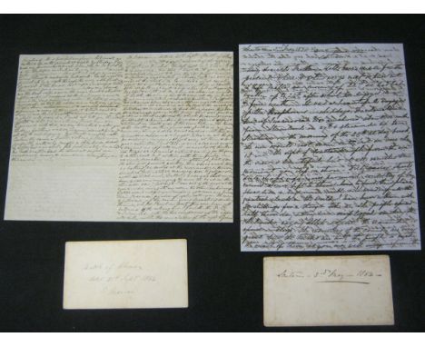 Four Crimean War letters dated 3 May to 21 September 1854 attributed to Captain Charles Stuart Glasbrook, 49th Regiment of Fo