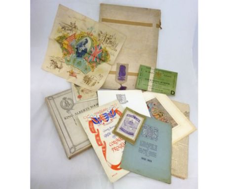 Packet assorted ephemera mainly Royalty interest inc orig 1902 Coronation admission card "St Paul's Cathedral Card of Admissi
