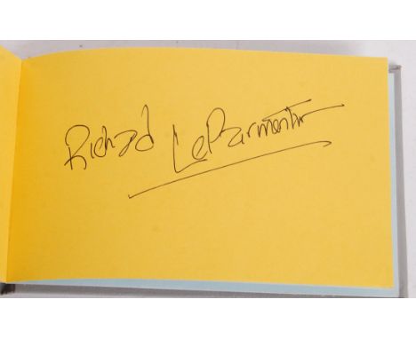 A very good vintage autograph album, filled with autographs / signatures from various famous actors , actresses , singers , p