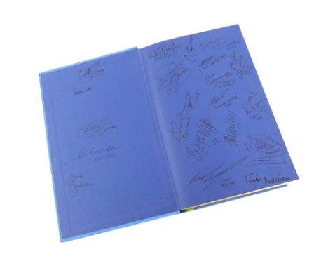 Harry Potter and the Chamber of Secrets - Deluxe first edition hardback book, signed to inside pages by 26 members of the cas