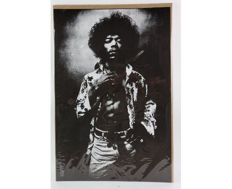 Jimi Hendrix - Osiris Visions poster, black and white photo poster of Hendrix by Donald Silverstein (OA 502), Osiris Visions,