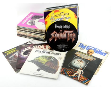 60 Vinyl soundtrack LPs including The Godfather, Spinal Tap, Full Metal Jacket, The Black Hole, Deliverance, 2001 A Space Ody