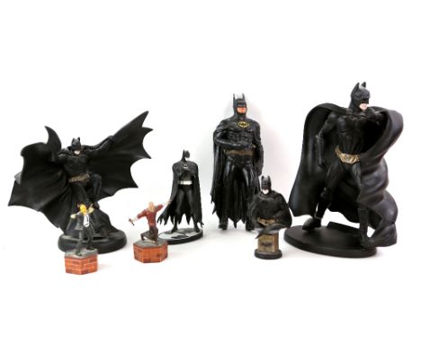 Batman - Six model construction kits to include Horizon 1/6 scale Batman, Horizon Joker on Throne, Ertl Snapfast Batmissile a