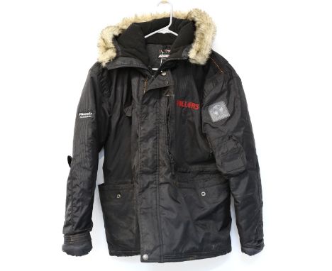 Three Crew Jackets, The Killers- Embroidered Padded Jacket, size S. Greenday - Embroidered Crew Jacket for European crew 2013