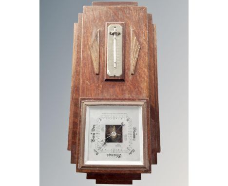 A 1930s Art Deco barometer.