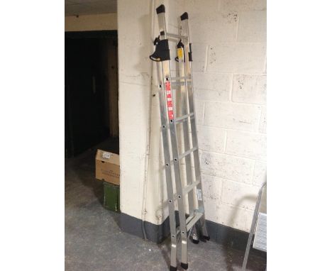 A Youngman aluminium 3-way combination ladder 