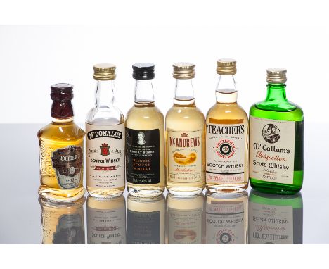 36 ASSORTED BLENDED SCOTCH WHISKY  MINIATURES
To Include: Master of Arts (x2),  Robert Burns World Federation (x2), Reliance,