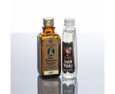 2 ASSORTED GERMAN BLENDED WHISKY MINIATURES
To Include: Mc.Patt's Scotch Whisky, 40° proof ; Der Falckner Whisky, 43% volume.