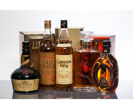 DIMPLE 15 YEARS OLD
Blended Scotch Whisky, 70cl, 40% volume, in carton. 
ROYAL STIRLING EXTRA OLD
Blended Scotch Whisky, 750m