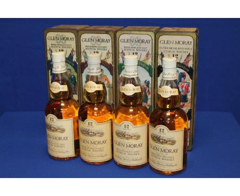GLEN MORAY 12 YEAR OLD
Single Highland Malt Whisky with cream label. 70cl, 40% volume, in Black Watch presentation tin.
GLEN 