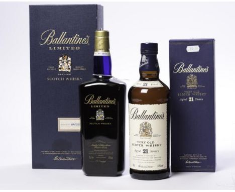 BALLANTINE'S LIMITED
Blended Scotch Whisky, limited edition from Reserve Casks. Bottle No. AN/2511. 75cl, 43% volume, in pres