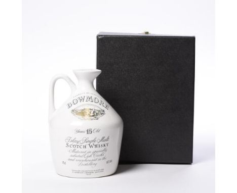 BOWMORE 15 YEARS OLD GLASGOW GARDEN FESTIVAL JUG
Islay Single Malt Scotch Whisky, 75cl, 40% volume, in box. 
