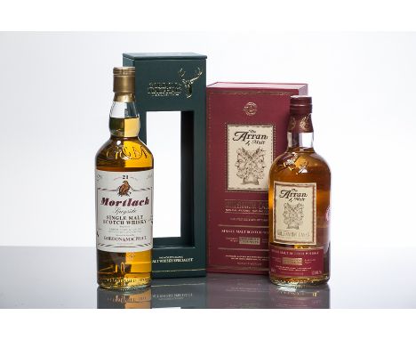 THE ARRAN MALT MILLENNIUM CASKS
Single Malt Scotch Whisky. 700ml, 53.5% volume, in presentation box. 
MORTLACH 21 YEARS OLD
S