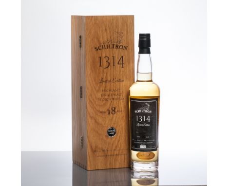 SCHILTRON 1314 AGED 18 YEARS
Highland Single Malt Scotch Whisky, limited edition bottling to commemorate The Battle of Bannoc