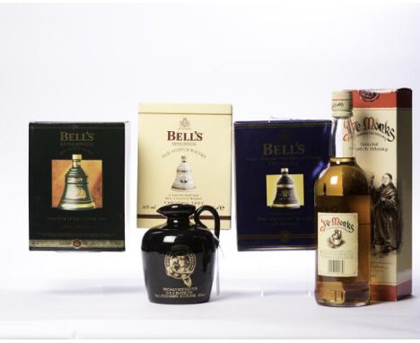YE MONKS
Blended Scotch Whisky bottled by Donald Fisher of Edinburgh. 1 L, 43% volume, in carton.
BAXTER'S WHISKY
Blended Sco