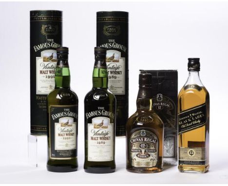 THE FAMOUS GROUSE VINTAGE 1989
Blended Scotch Whisky, bottled in 2002. 70cl, 40% volume, in tube.
THE FAMOUS GROUSE VINTAGE 1