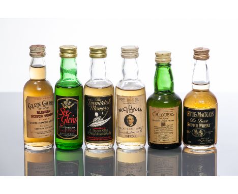 24 ASSORTED BLENDED SCOTCH WHISKY  MINIATURES
To Include: The Buchanan Blend, Clan Campbell, Crown of Scotland, Falcon, Flowe