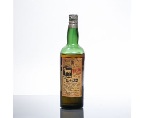 WHITE HORSE CELLAR 1945
Blended Scotch Whisky, acquired by an infantryman at the end of Word War II. Marked 'Italy 1945'. Bot