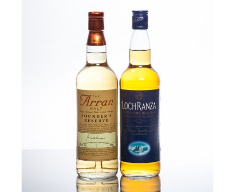 LOCHRANZA FOUNDERS' RESERVE
Blended Scotch Whisky, produced exclusively for the "Arran Founder Bondholders". 70cl, 40% volume