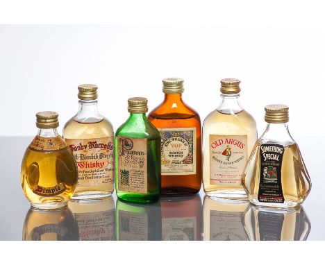 36 ASSORTED BLENDED SCOTCH WHISKY  MINIATURES
To Include: Thistle Blend, Lombard's, Abbot's Choice, Macleay Duff, Lukey's, Ja